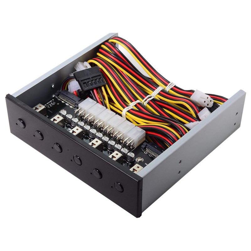 Xiwai 6 Hard Disk Control System Intelligent Control Management System HDD SSD Power Switch with 5.25 CD-ROM Bay - Image 1